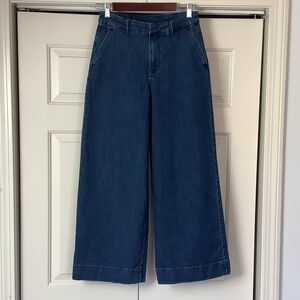 Nine West Wide Leg Dark Blue Denim Pants. Final price !